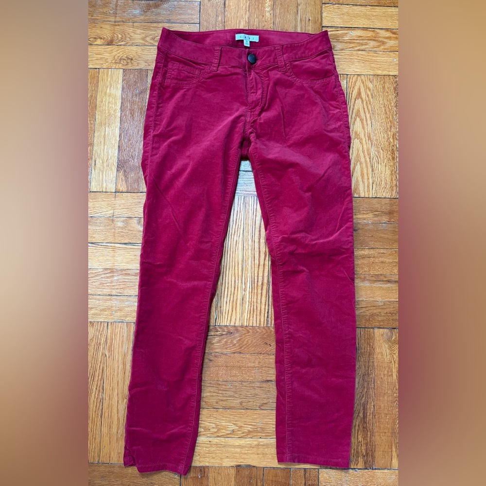 CAbi Women's‎ Straight Leg Corduroy Pants Red Size 6